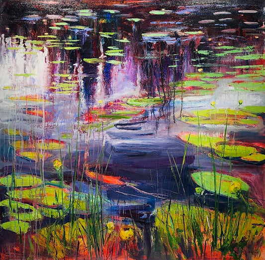 Lily Lake Reflections, Purple Shades